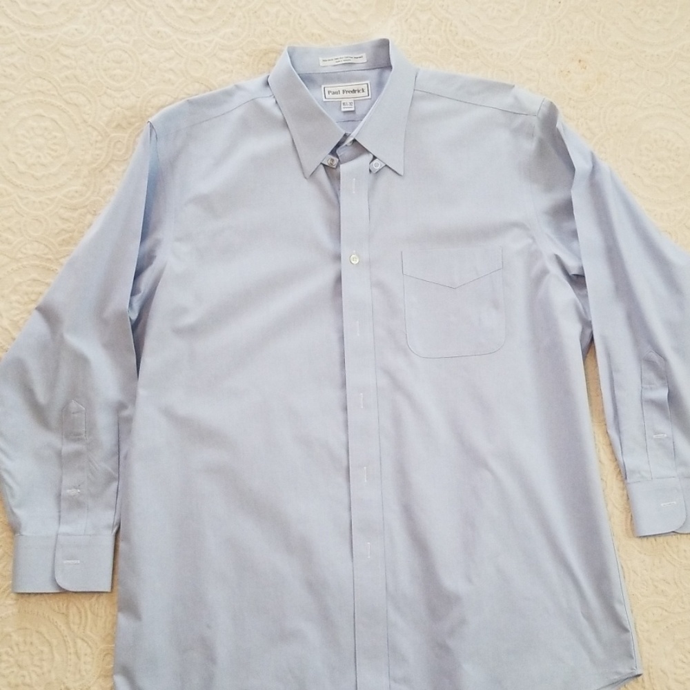 Paul Fredrick mens button down shirt sz 16.5 - 32
